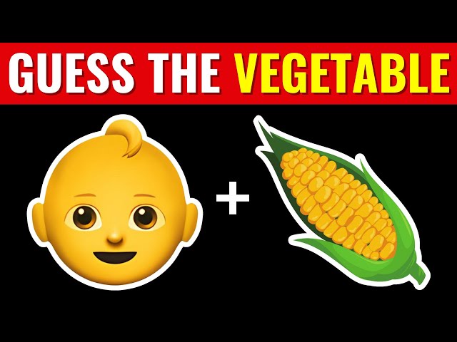 Can You Guess The VEGETABLE by Emoji? | Emoji Quiz