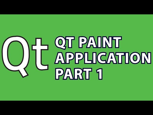 Qt Tutorial 4 : C++ Paint App