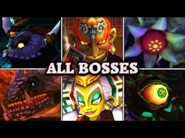 Zelda: Ocarina of Time 3D - All Bosses & Ending (No Damage)