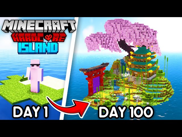 I Survived 100 Days on a Deserted Island in 1.20 Minecraft Hardcore