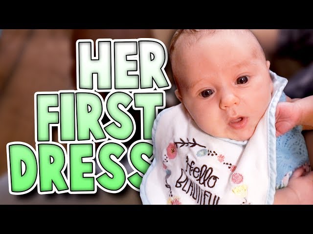 BABY'S FIRST DRESS! | Amazing Little Nugget | Family Baby Vlogs
