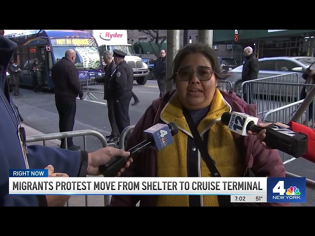 Migrants Reject New NYC Cruise Shelter, Citing 'Very Basic Beds,' 'Cold' Conditions | NBC New York