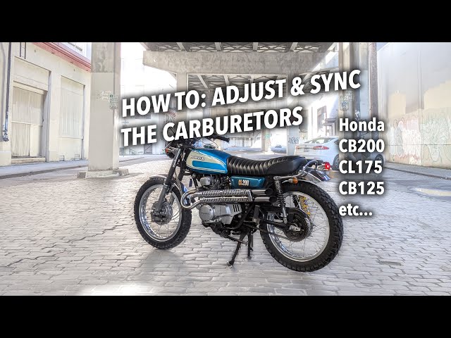 Syncing & adjusting carbs the EASY way on CB200s, CL200s, and other small Honda twins