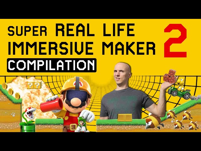 Mario Maker 2 + Real Life Video Compilation!