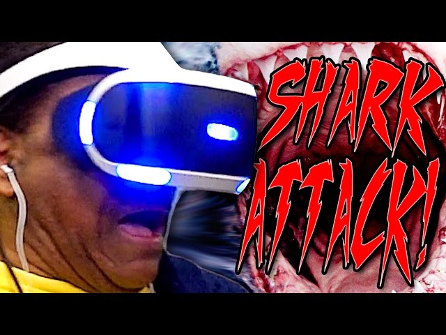 POPS FREAKS OUT PLAYING VR!!! - [Ocean Decent Sony VR Worlds]