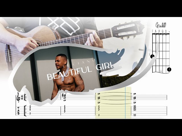 LUCIANO - Beautiful Girl GUITARLESSON - How to play on guitar - Chords & Tabs