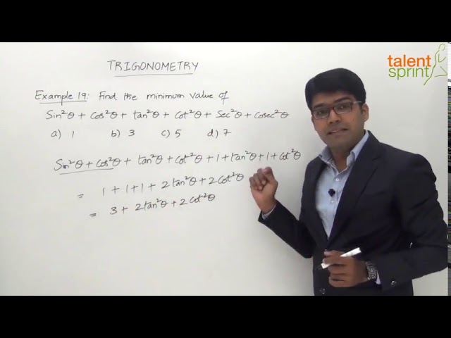 Trigonometry | Example - 19 | Quantitative Aptitude | TalentSprint Aptitude Prep