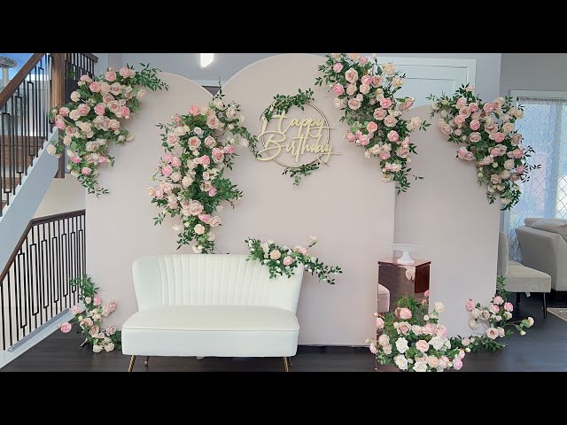 DIY - Floral panel backdrop DIY- Chiara Floral Backdrop