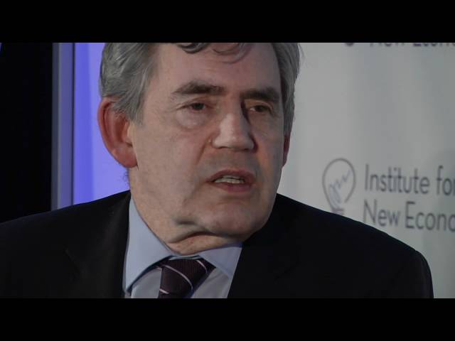 Gordon Brown interviewed by Robert Johnson at INET's Bretton Woods Conference