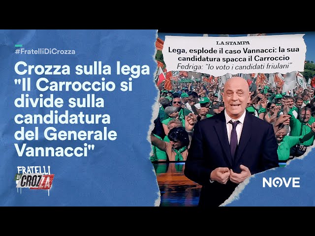 Crozza sulla lega "Il Carroccio si divide sulla candidatura del Generale Vannacci"