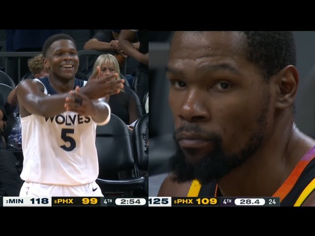 ANTHONY EDWARDS TAUNTS SUNS! WITH CELLY! & KD'S REACTION SAYS IT ALL AFTER  A 3-O SERIES LEAD