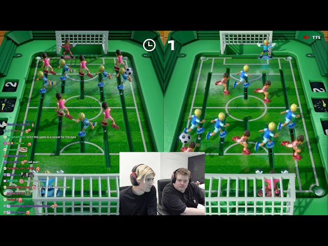 xQc & Jesse 1v1 in Toy Soccer
