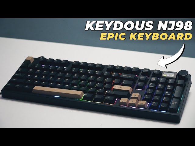 Best sounding keyboard 2024? Keydous NJ98 Unboxing I Review I Typing test I Gaming