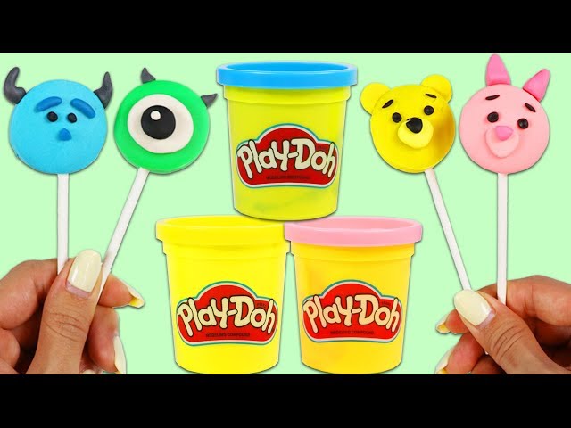 How to Make Disney Tsum Tsum Play Doh Lollipops!