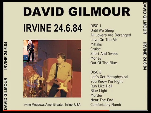 David Gilmour Blue Light Michael Forbes Guest on Saxophone 1984