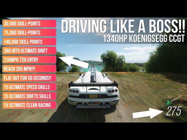 Forza Horizon 4 DRIVING LIKE A BOSS!! - 1340HP Koenigsegg CCGT