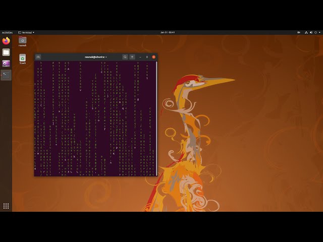 Matrix in Linux terminal