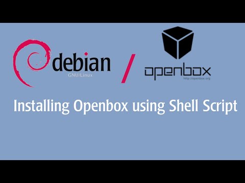 Installing Openbox on Debian Stable using a shell script