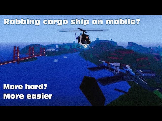 Trying To Rob A Cargo Ship On Mobile Phone! Worked? Glitched? Anything Else?! | ROBLOX JAILBREAK |.