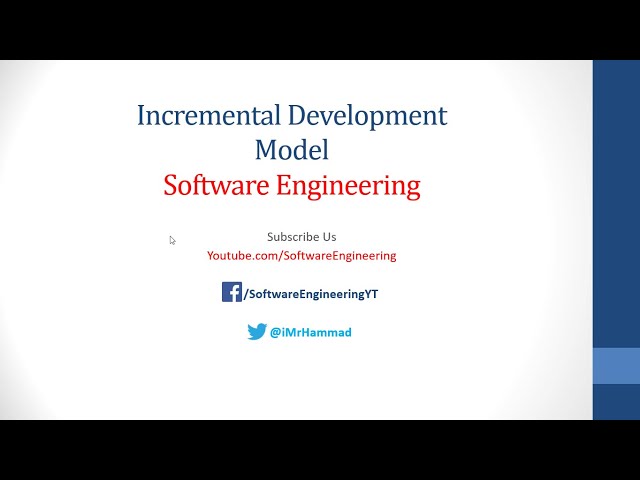 Incremental Model SDLC in Software Engineering Hindi/Urdu