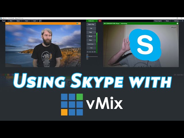 How to use Skype with vMix using NDI®.