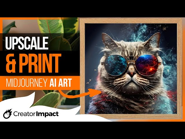 How to Upscale Midjourney Images for Print / Print on Demand (Ai Art)