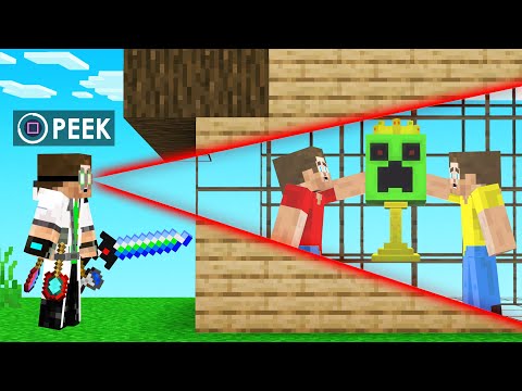 HACKER HUNTER vs 2 NOOBS! (Minecraft Manhunt)
