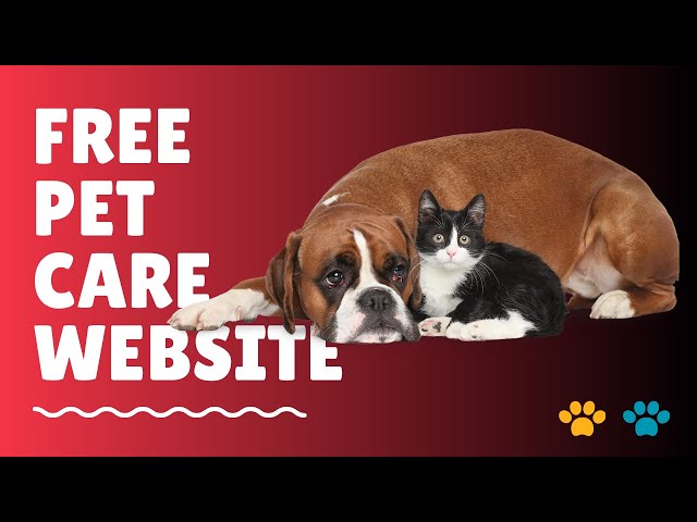 Free Pet Website  - Design A Bespoke Pet Care Website Using WordPress🔥