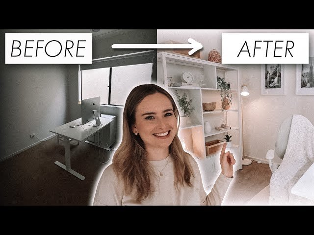 HOME OFFICE MAKEOVER On A Budget (Dream Workspace/Youtube Studio)