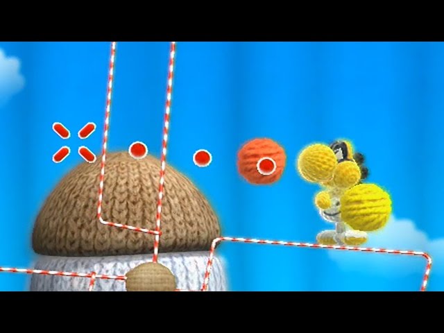 Yoshi's Woolly World - World 1-5: Knitty-Knotty Windmill ~ Final Section Strats