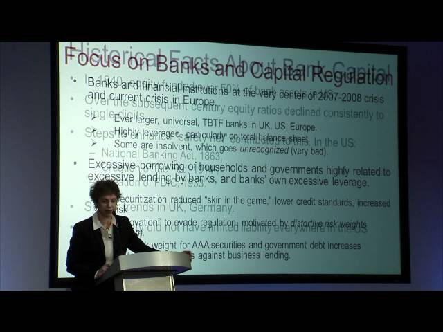 Anat Admati: Debt: The Politics and Economics of Restructuring 1/4