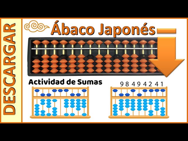 Ábaco Japonés, el tutorial más completo, aprende a realizar sumas y descarga actividades gratis.
