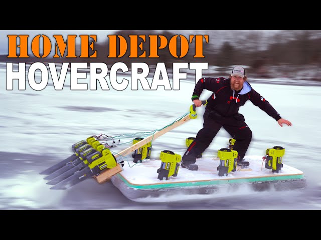 Home Depot Hovercraft Build / Leaf blower hovercraft
