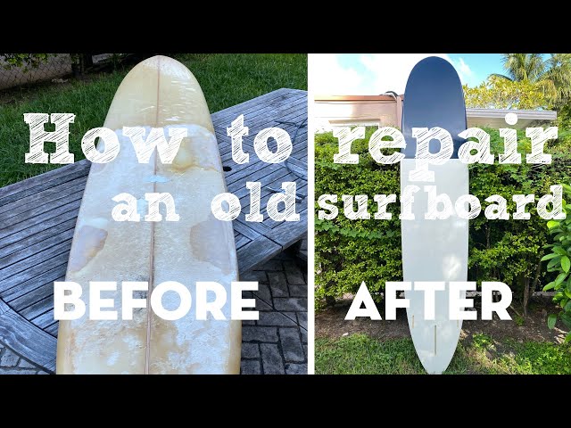 How to restore a broken surfboard - Full Tutorial