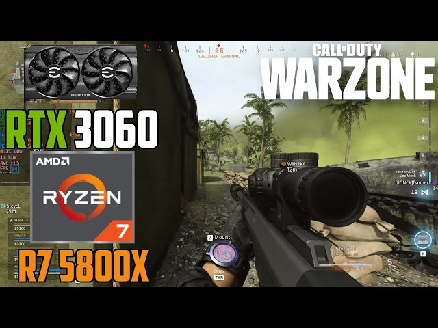 Call of Duty Warzone : RTX 3060 ( 1080p Maximum Settings )