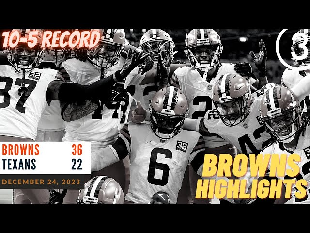 VIDEO | Cleveland Browns inch closer to playoff berth with 36-22 win over Houston Texans