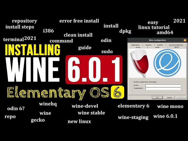 How to Install Wine 6.0.1 on elementary OS 6 Odin | Elementary OS 6 Odin | Wine on Elementary OS 6