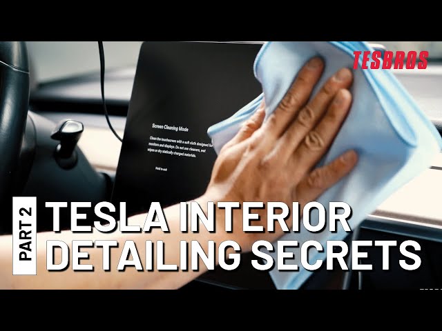 Detailer's Secrets on Interior Cleaning Your Tesla - Part 2 - TESBROS