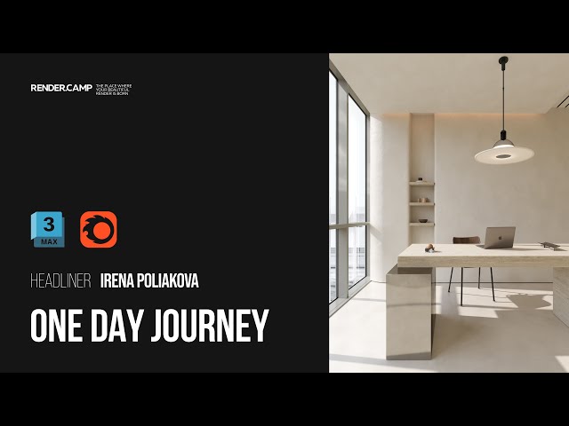 ONE DAY JOURNEY | Episode 3. OFFICE | 3Ds Max + Corona Render Tutorial for Beginners