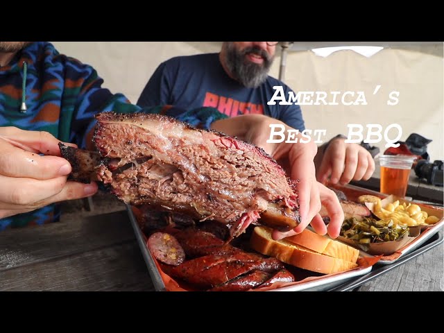 Colossal AMERICAN BBQ Smoked Meat Platter from Wright's Barbecue | Fayetteville, Arkansas