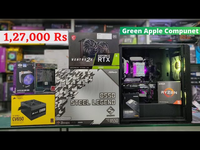 MSI Ventus RTX 3060 Pc Build in 1,27,000 Rs Mumbai | Green Apple Compunet