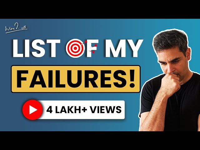 My Failure Resume | Ankur Warikoo