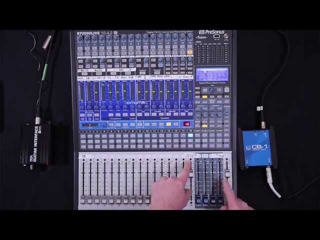 Re-amping Guitars with PreSonus Studio One and a StudioLive Mixer