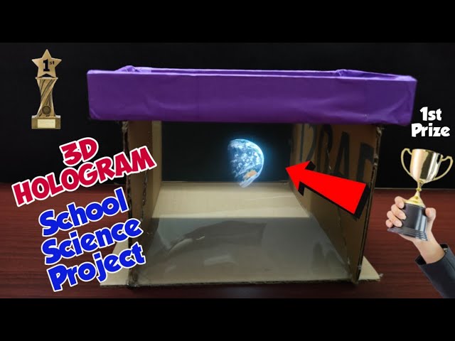 3d Hologram Box Screen Working Model | Science Project Ideas | Easy science experiments #science