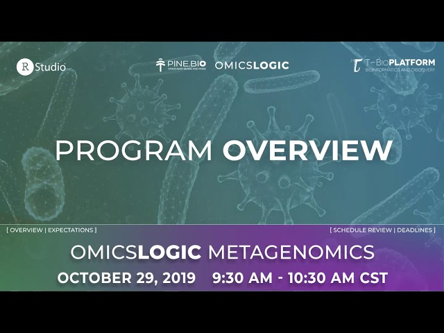 OmicsLogic: Metagenomics - Session 1 (29th October, 2019)