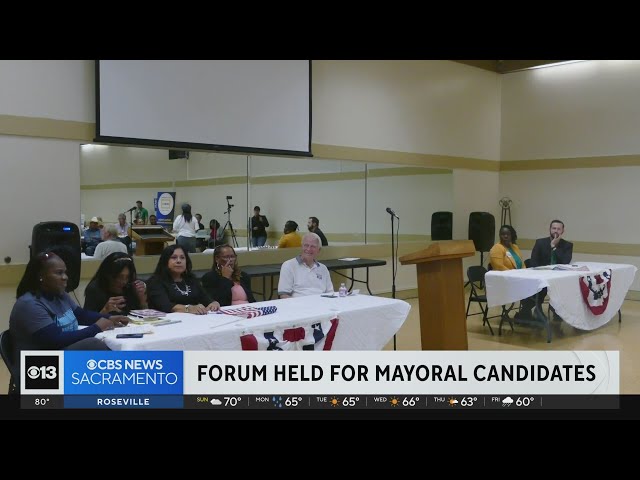 Public forum held for Sacramento mayoral candidates
