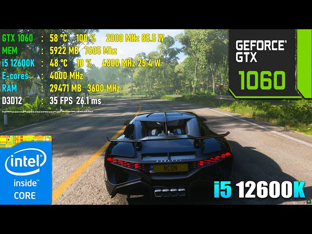 i5 12600K + GTX 1060 6GB : Test in 9 Games 2023 ( Low, Ultra 1080p )
