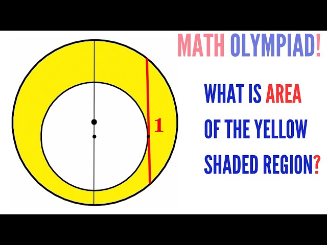 Nice Math Challenge | Can you find the Yellow region area? | #math #maths #geometry