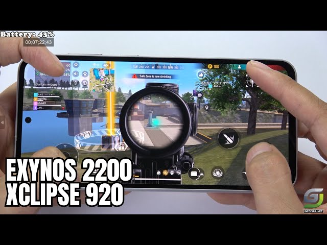 Samsung Galaxy S23 FE test game Free Fire Mobile