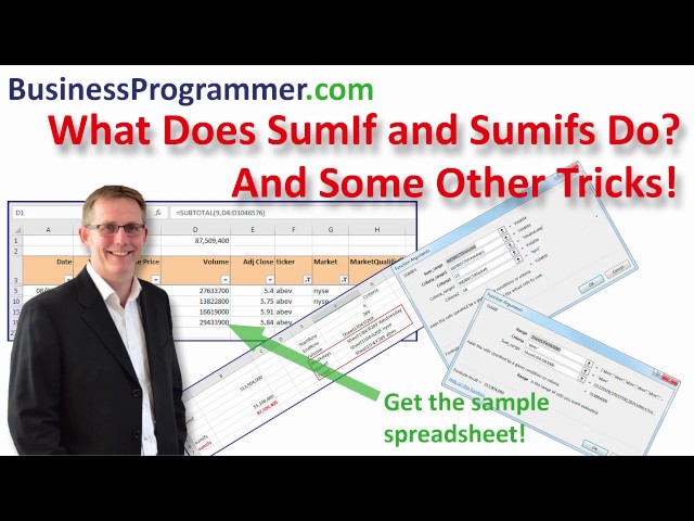 Sumifs Excel Tutorial With Multiple Criteria In Different Columns